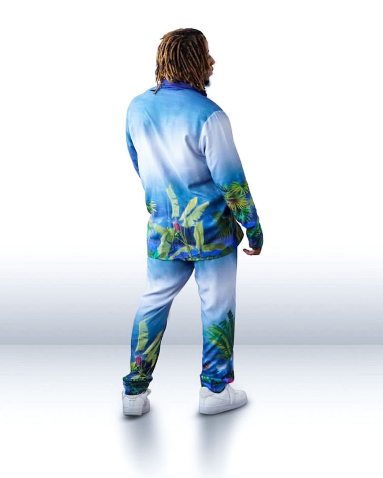 Tropical Ombre Resort SHIRT - Azure