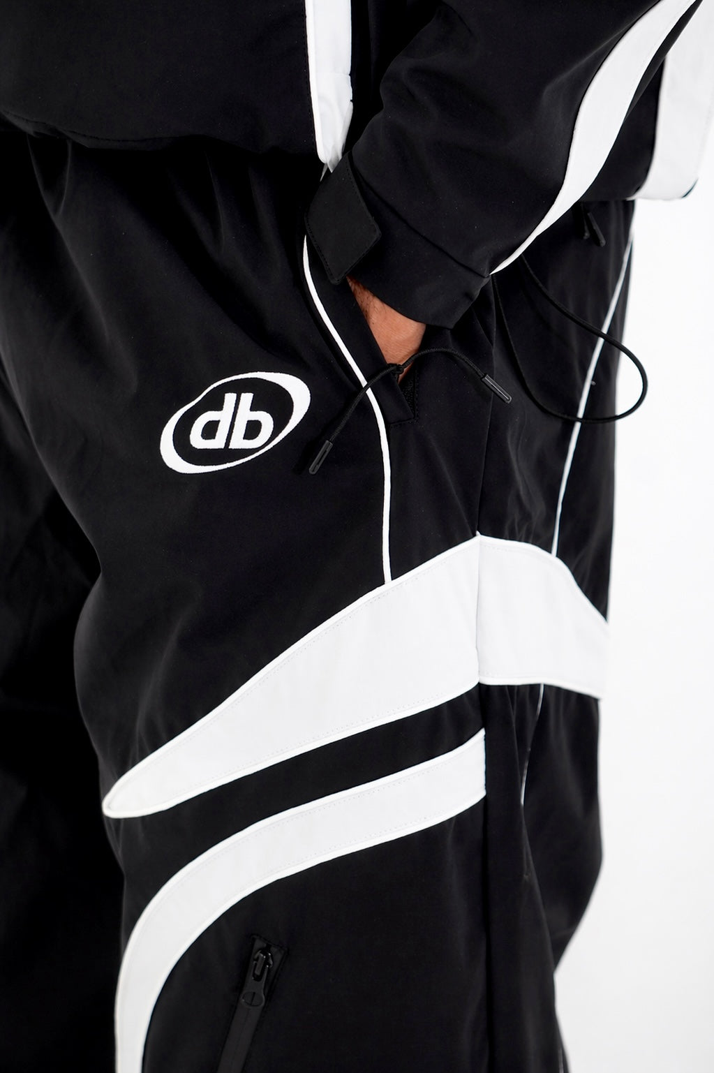 Black/Red Vector Half-Zip Pullover & Pant Set