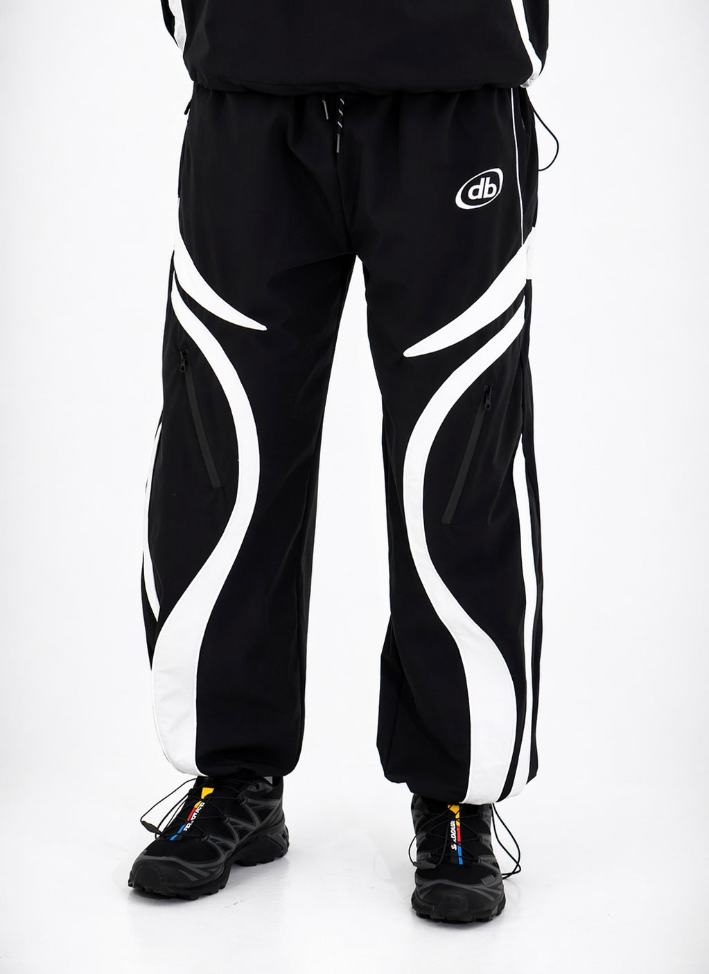 Black/Red Vector Half-Zip Pullover & Pant Set