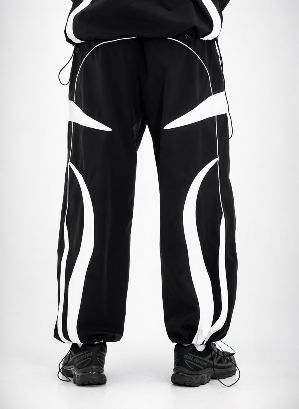 Black/Red Vector Half-Zip Pullover & Pant Set