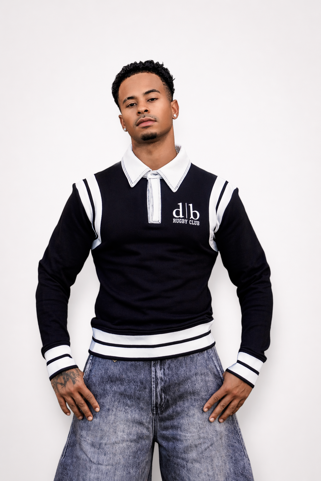 Black Varsity Rugby Club Polo