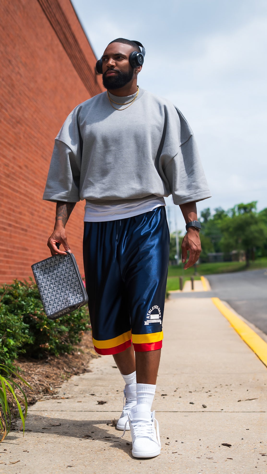 Navy Blue Layered shorts