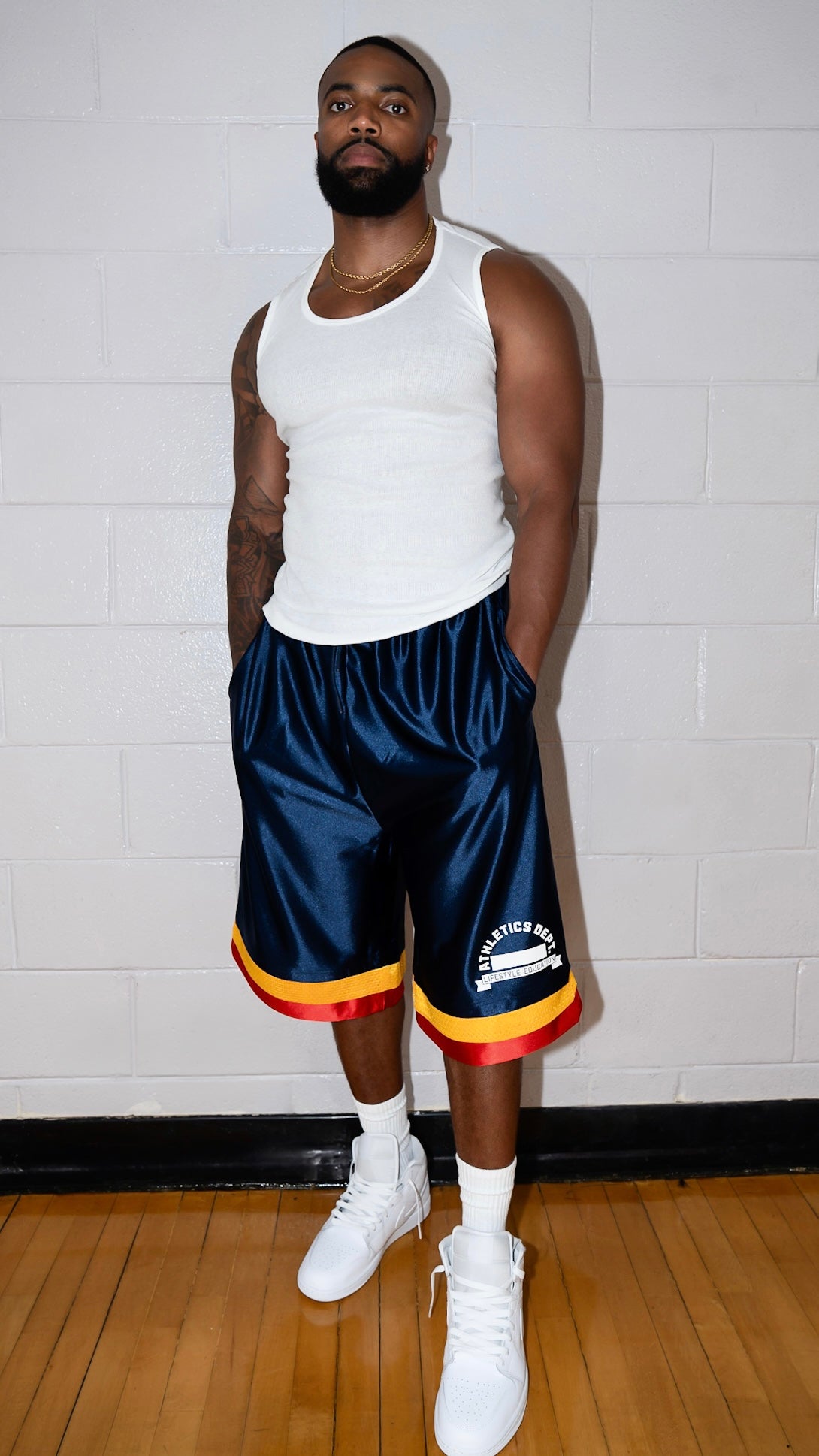 Navy Blue Layered shorts