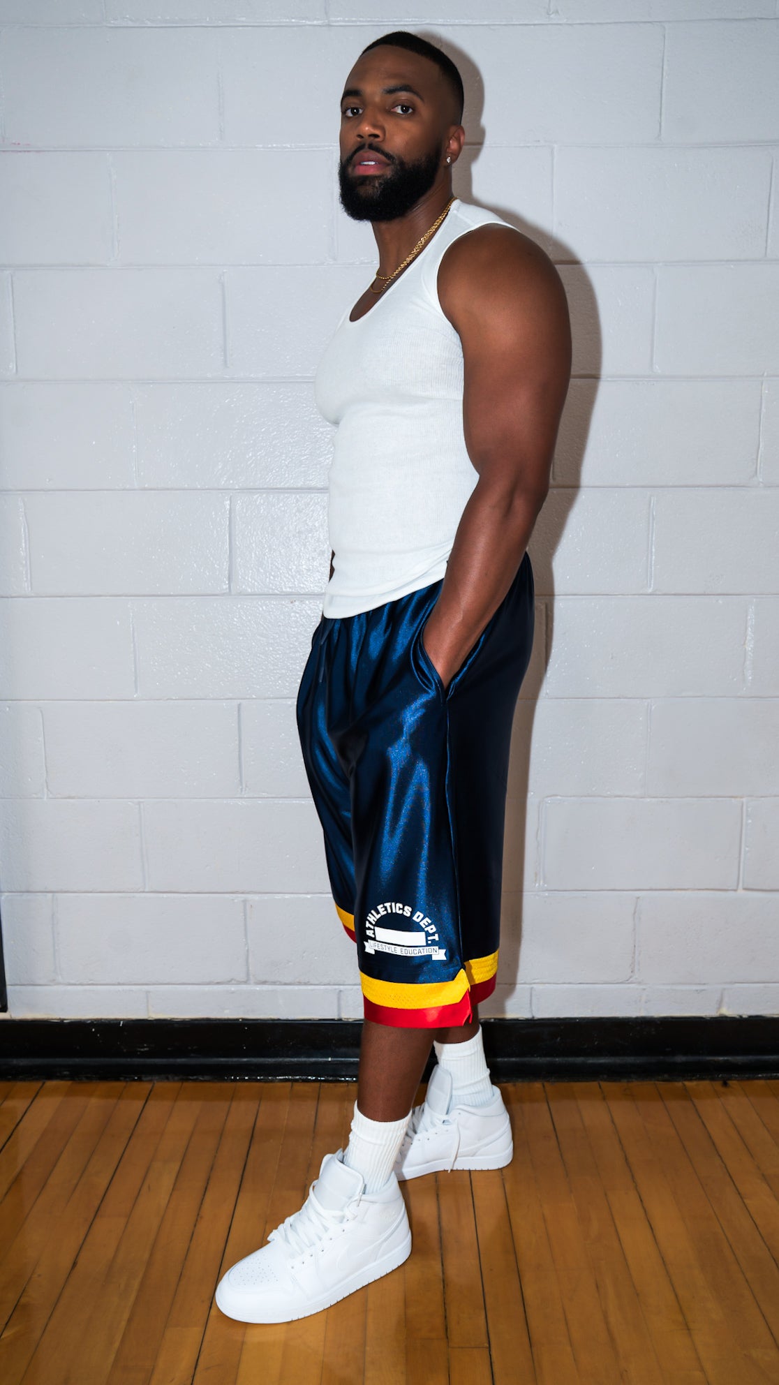 Navy Blue Layered shorts