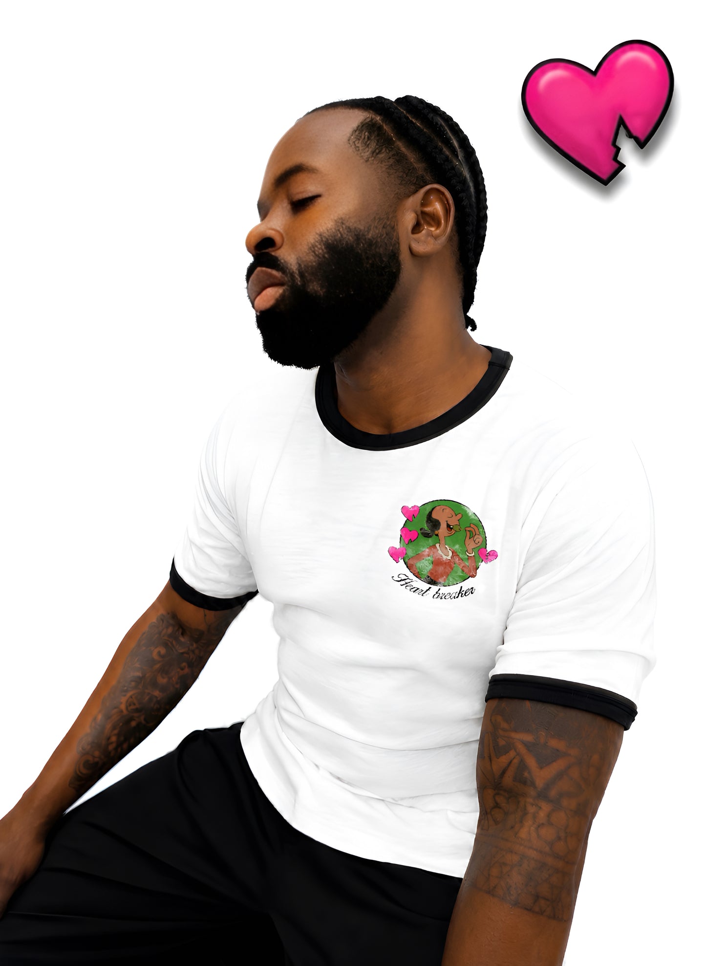 Heart breaker Ringer T-shirt